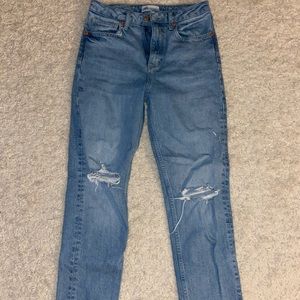 Zara High Rise Mom Jeans